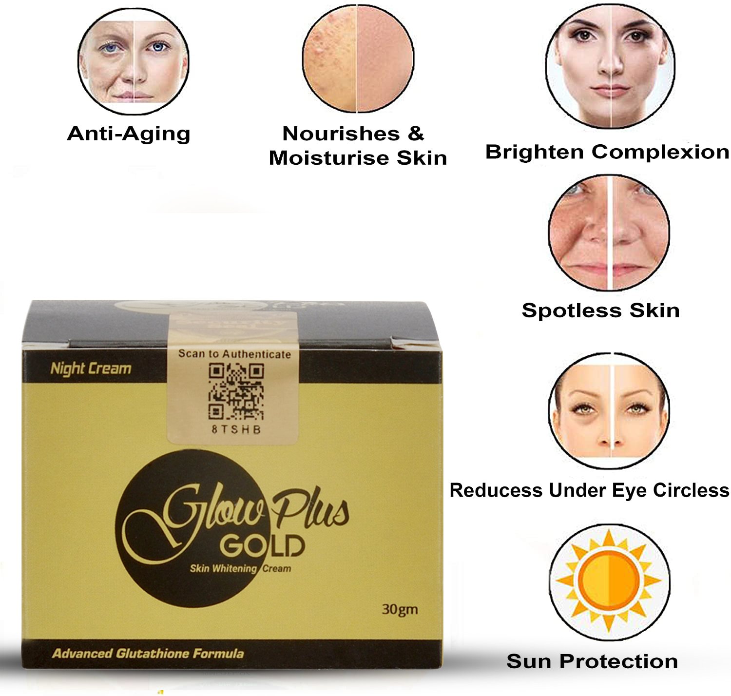 Glow plus gold skin whitening drink