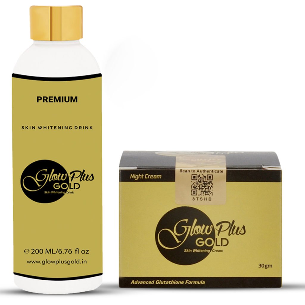 Glow plus gold skin whitening drink