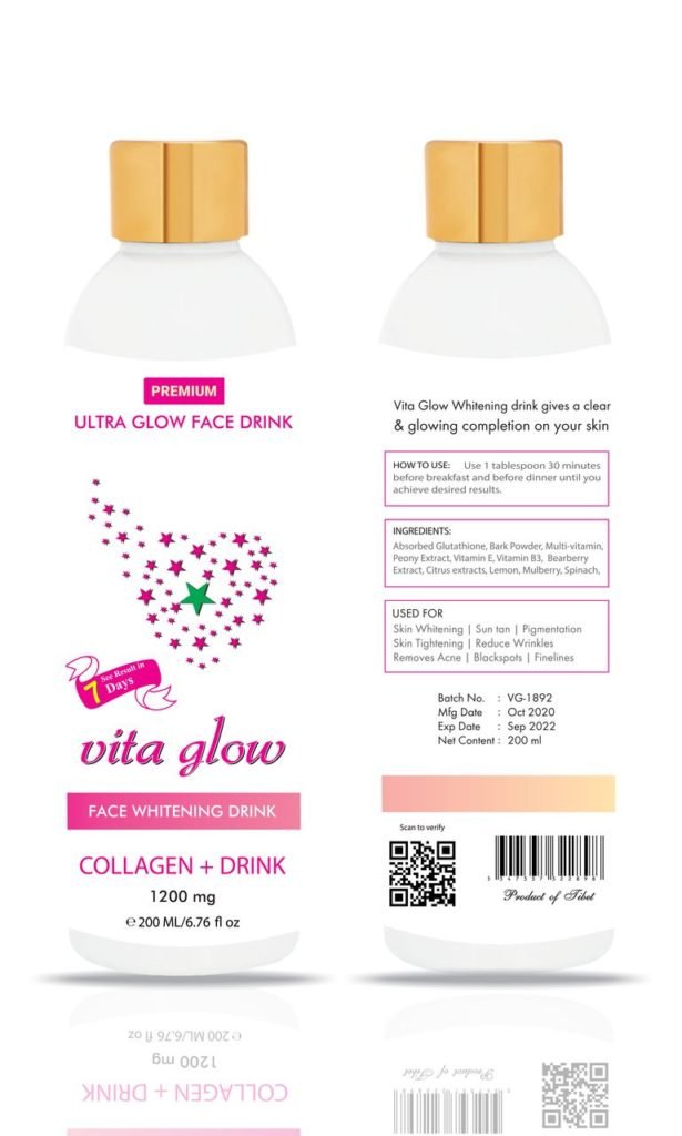 Vita Glow Drink for skin whitening and lightening